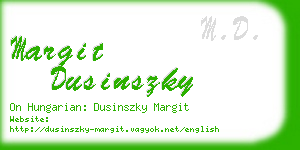 margit dusinszky business card